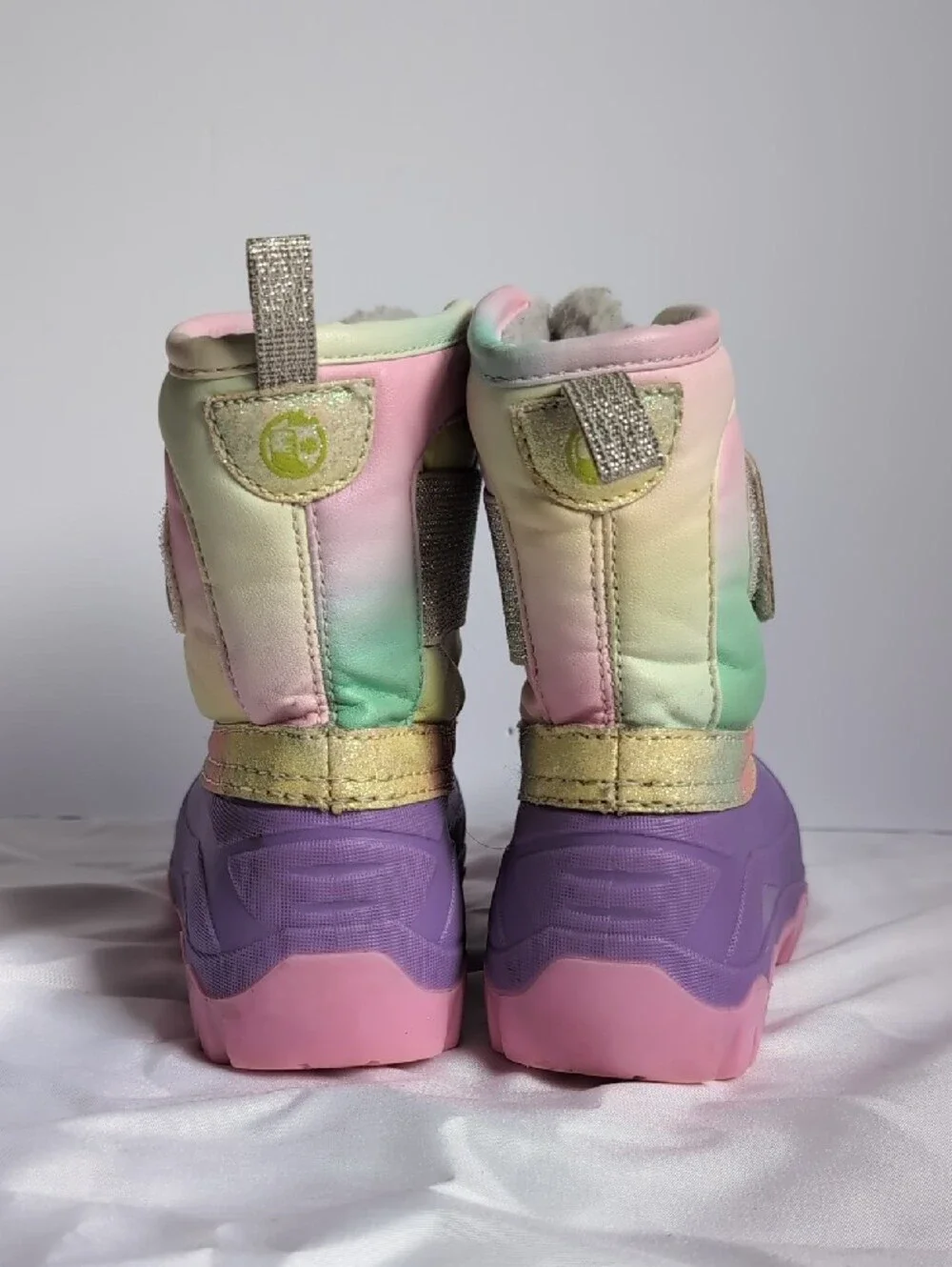 Western Chief Kids Rainbow Pastel Snow Boots - Purple & Pink